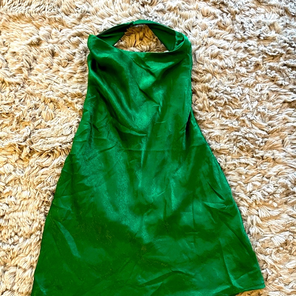 NWT H&M Elegant Green Halter Top